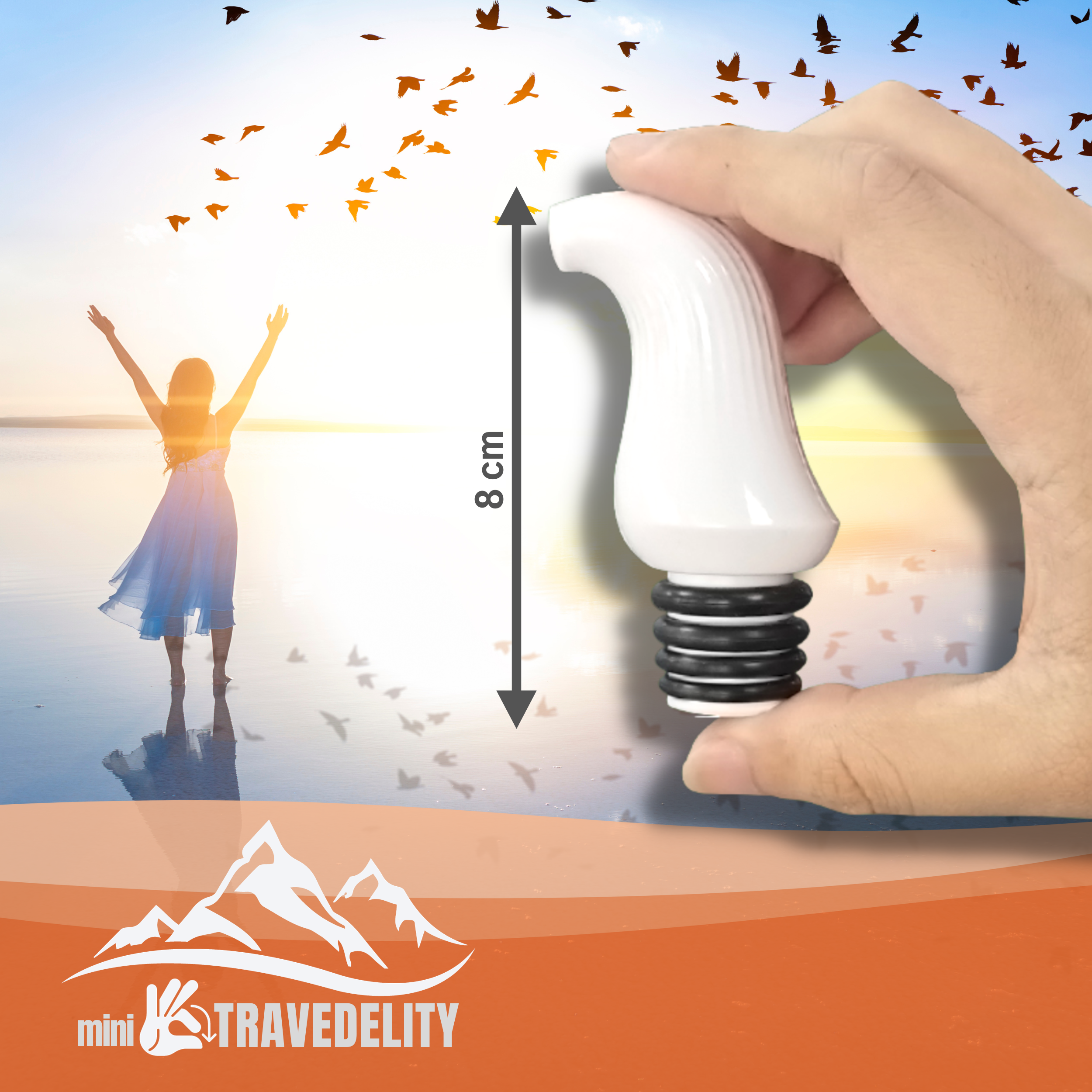 Mini-Travedelity, Portable Bidet Attachment with travel case